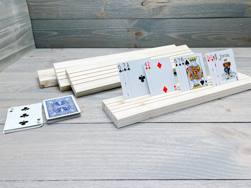 Wooden Playing Card Holder