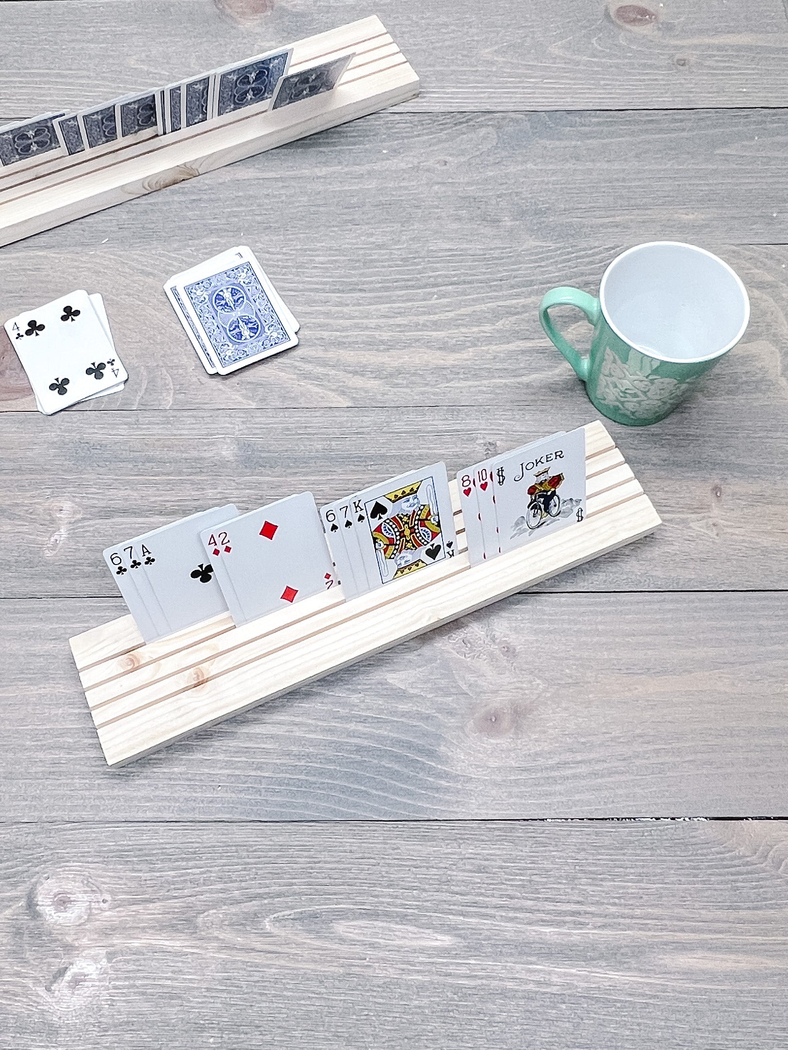 Wooden Playing Card Holder
