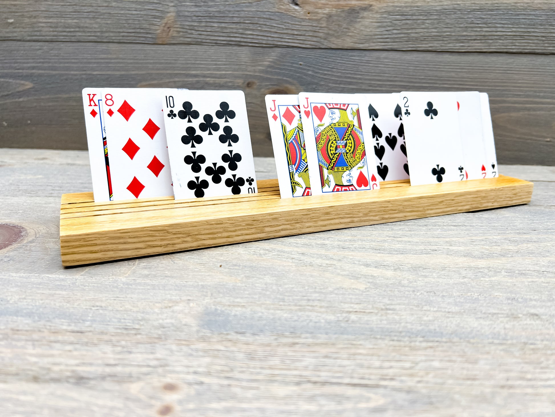 Wooden Playing Card Holder