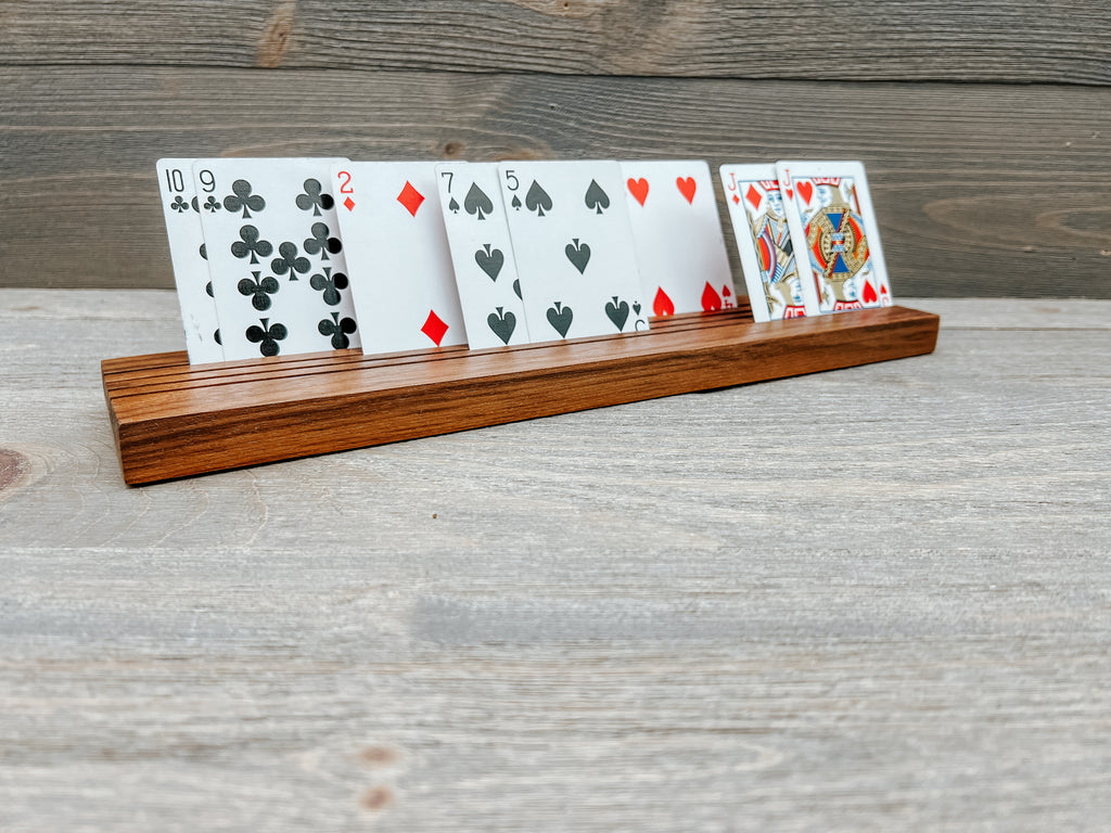 Wooden Playing Card Holder