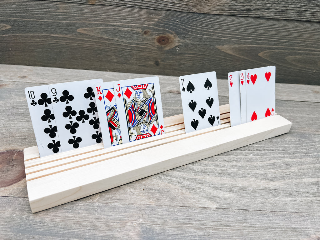 Wooden Playing Card Holder
