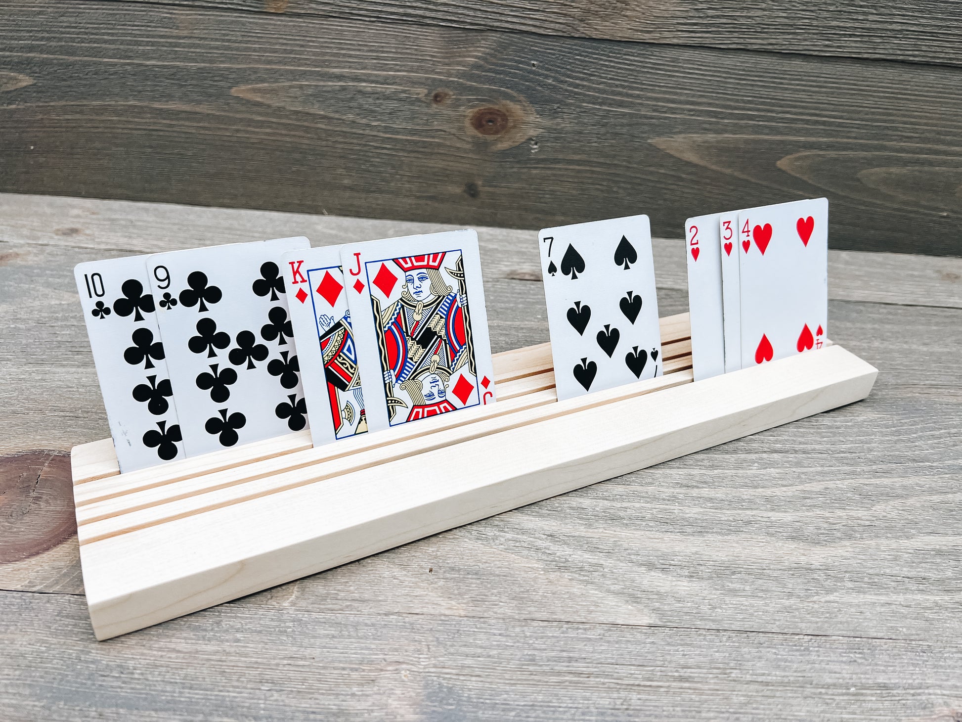 Wooden Playing Card Holder